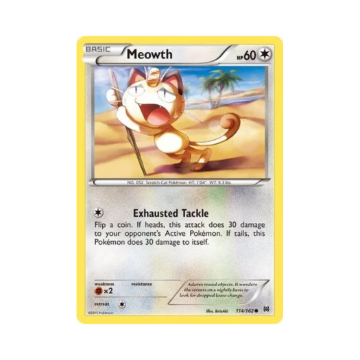 Pokemon TCG Meowth C BREAKthrough (English Ver.)
