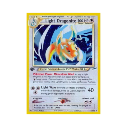 포켓몬 TCG 라이트 망나뇽 RH 네오 데스티니 (영문판)