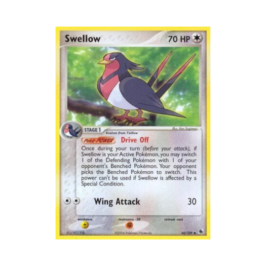 포켓몬 TCG 스왈로 U EX 루비 & 사파이어 (영문판)