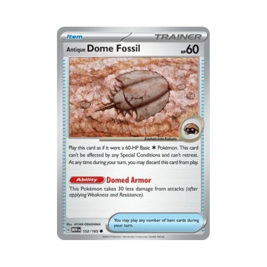 Pokemon TCG Antique Dome Fossil C Scarlet & Violet 151 (English Ver.)