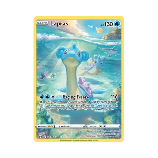 포켓몬 TCG 라프라스 R 크라운 제니스 (영문판)