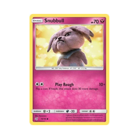 Pokemon TCG Snubbull C Detective Pikachu (English Ver.)