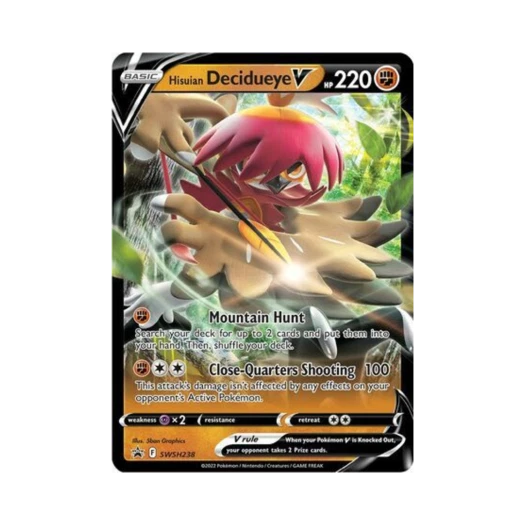 포켓몬 TCG 히스이 모크나이퍼 V P 소드 & 실드 프로모카드 (영문판)