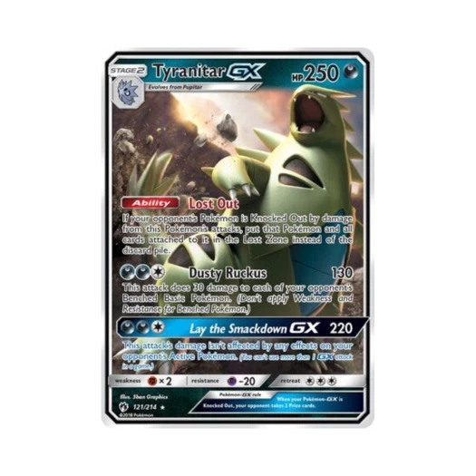 Pokemon TCG Tyranitar GX RHG Lost Thunder (English Ver.)