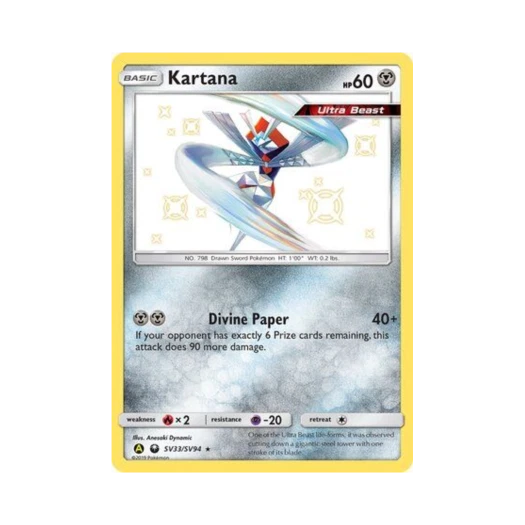 Pokemon TCG Kartana RS Hidden Fates (English Ver.)