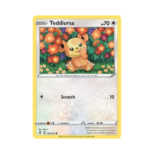포켓몬 TCG 깜지곰 C 이볼빙 스카이즈 (영문판)