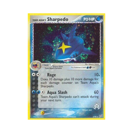 Pokemon TCG Team Aqua's Sharpedo RH EX Team Magma vs Team Aqua (English Ver.)