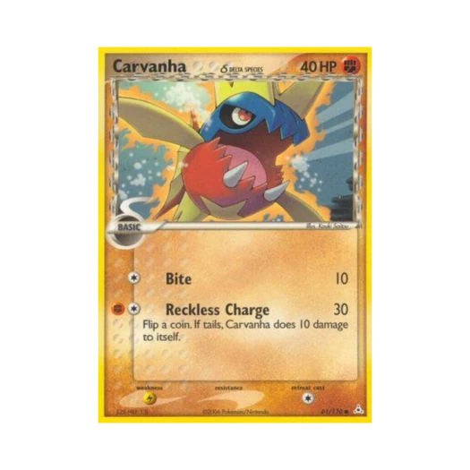 Pokemon TCG Carvanha C EX Holon Phantoms (English Ver.)