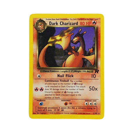 포켓몬 TCG 다크 리자몽 R 로켓단 (영문판)