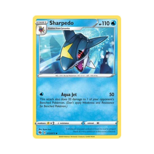Pokemon TCG Sharpedo U Champion's Path (English Ver.)