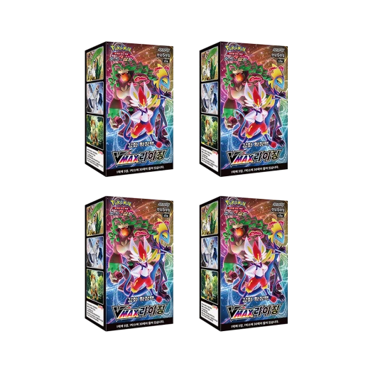 Pokemon TCG Sword & Shield Enhanced Expansion Pack Vmax Rising 4 Box (Pack of 120/Korean Ver.)
