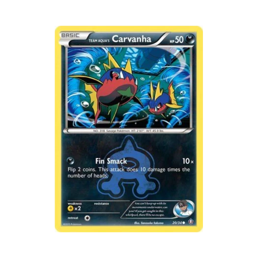 포켓몬 TCG 아쿠아단의 샤프니아 C 더블 크라이시스 (영문판)