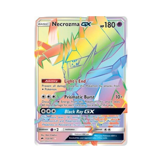 포켓몬 TCG 네크로즈마 GX RR 버닝 쉐도우 (영문판)