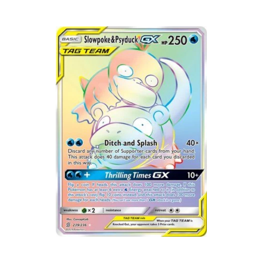 포켓몬 TCG 야돈 & 고라파덕 GX RR 유니파이드 마인즈 (영문판)