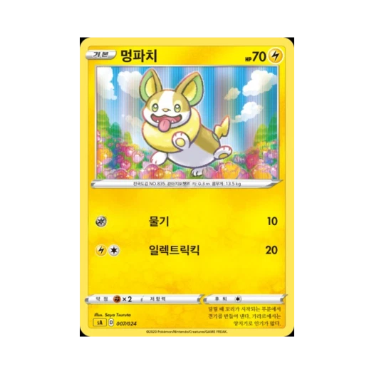 포켓몬 TCG 멍파치 소드&실드 스타터 세트 V 번개 (한글판)
