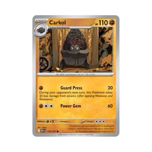 포켓몬 TCG 탄차곤 C 메가 에볼루션 어센드 히어로즈 (영문판)