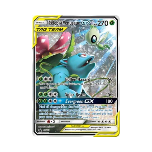 포켓몬 TCG 세레비 & 이상해꽃 GX P 썬 & 문 프로모카드 (영문판)