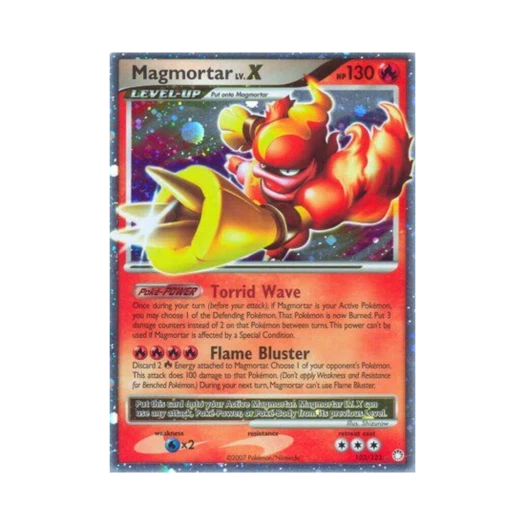 포켓몬 TCG 마그마번 LV.X RHL 미스터리어스 트레져스 (영문판)