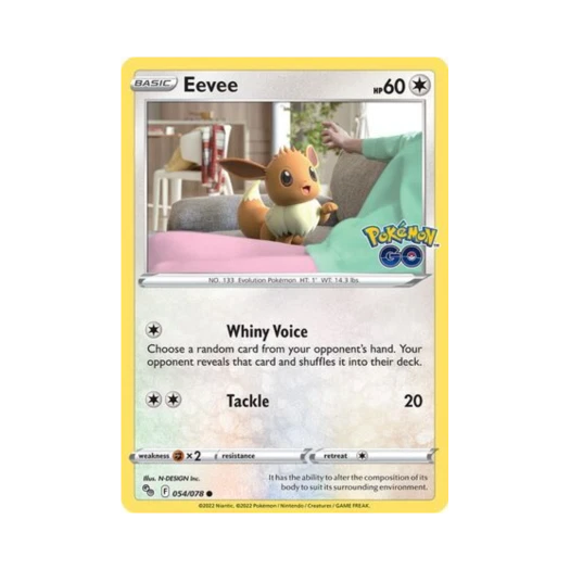 Pokemon TCG Eevee C Pokemon GO (English Ver.)