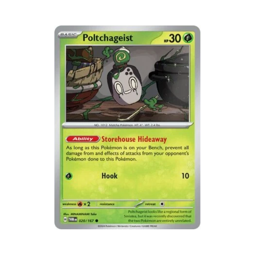 Pokemon TCG Poltchageist C Twilight Masquerade (English Ver.)