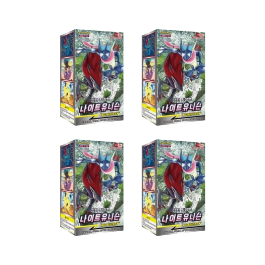 Pokemon TCG Sun & Moon Enhanced Expansion Pack Night Unison 4 Box (Pack of 80/Korean Ver.)