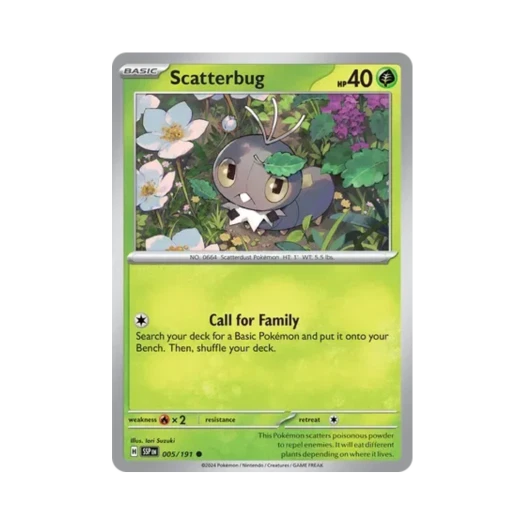 포켓몬 TCG 분이벌레 C 서징 스파크 (영문판) 카드 이미지