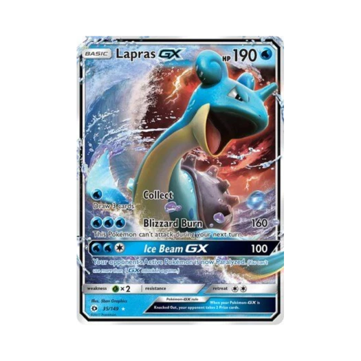 포켓몬 TCG 라프라스 GX RHG 썬 & 문 (영문판)