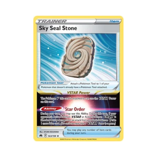 Pokemon TCG Sky Seal Stone R Crown Zenith (English Ver.)