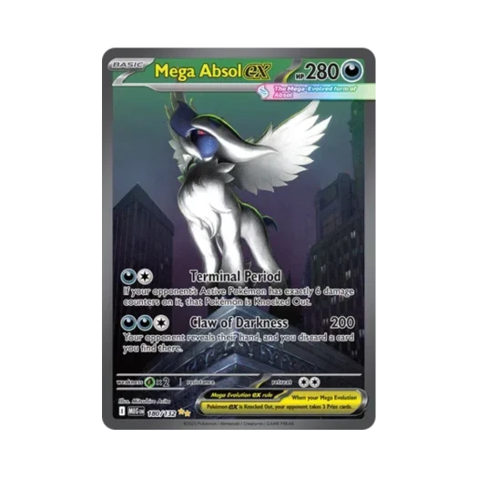 포켓몬 TCG 메가 앱솔 ex SIR 메가 에볼루션 (영문판)