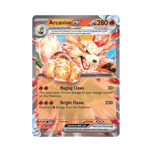 포켓몬 TCG 윈디 ex DR 스칼렛 & 바이올렛 (영문판)