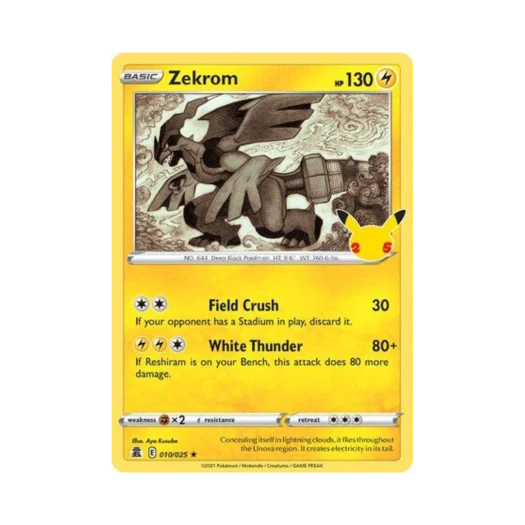 Pokemon TCG Zekrom R Celebrations (English Ver.)