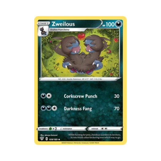 포켓몬 TCG 디헤드 U 다크니스 어블레이즈 (영문판)