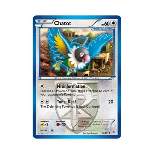 Pokemon TCG Chatot U Plasma Blast (English Ver.)