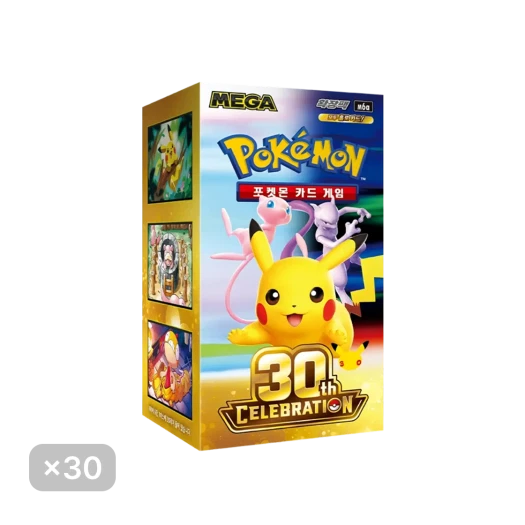 포켓몬 TCG 메가 확장팩 30주년 기념팩 30 박스 (600팩/한글판)