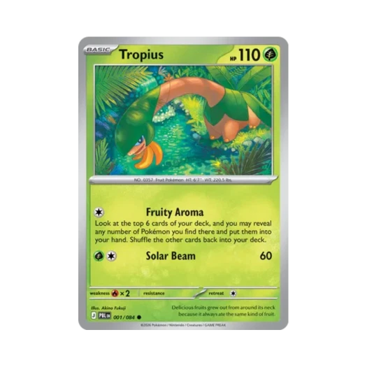 포켓몬 TCG 트로피우스 C 피치 블랙 (영문판) 카드 이미지