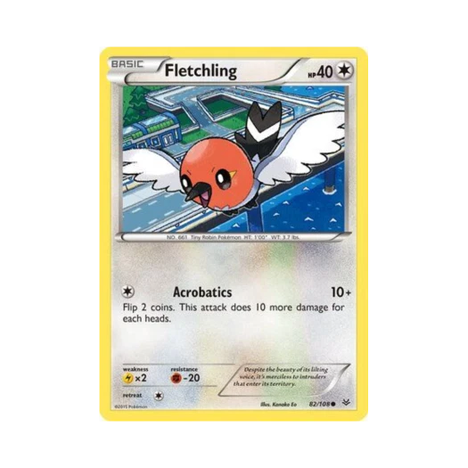 Pokemon TCG Fletchling C Roaring Skies (English Ver.)