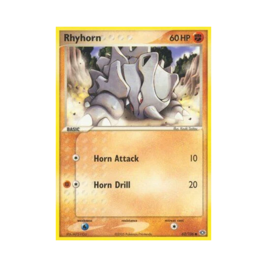 포켓몬 TCG 뿔카노 C EX 에메랄드 (영문판)