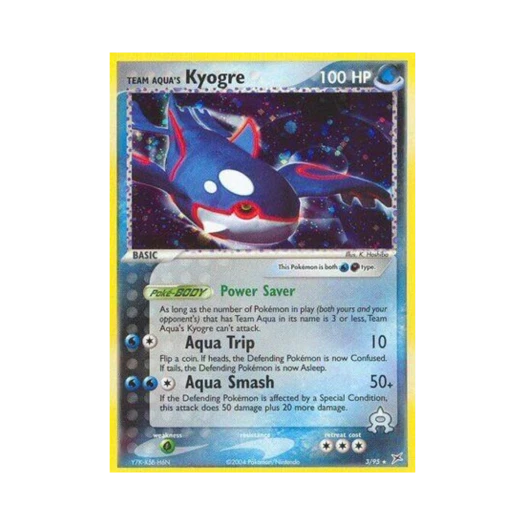 Pokemon TCG Team Aqua's Kyogre RH EX Team Magma vs Team Aqua (English Ver.)