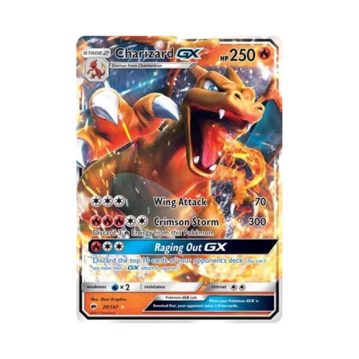 Pokemon TCG Charizard GX RHG Burning Shadows (English Ver.)
