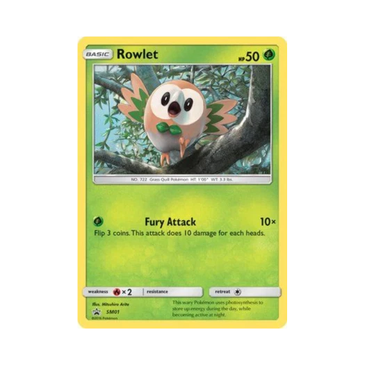 포켓몬 TCG 나몰빼미 P 썬 & 문 프로모카드 (영문판)