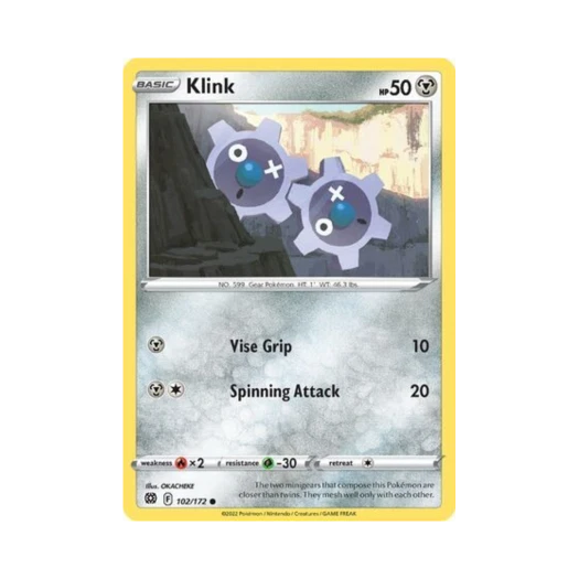 Pokemon TCG Klink C Brilliant Stars (English Ver.)