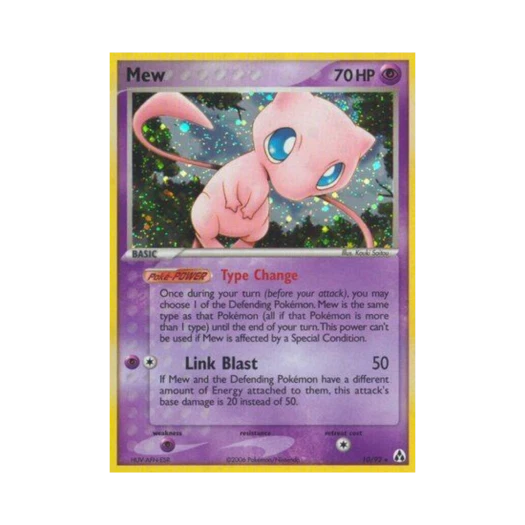 포켓몬 TCG 뮤 RH EX 레전드 메이커 (영문판)