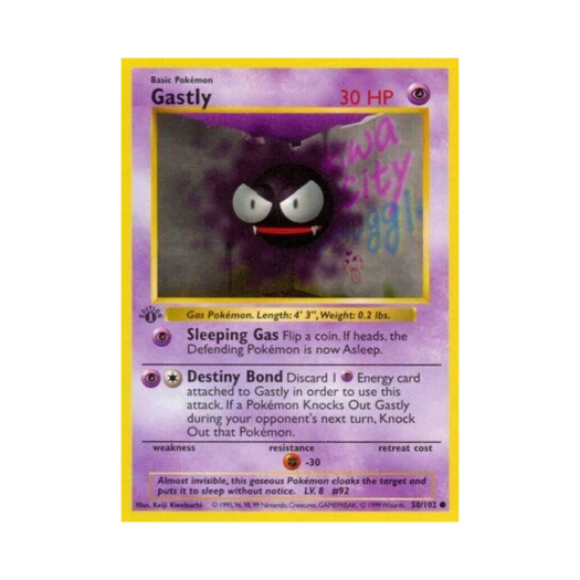 Pokemon TCG Gastly C Base Set (English Ver.)