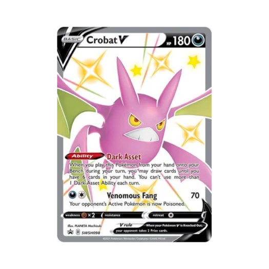 포켓몬 TCG 크로뱃 V P 소드 & 실드 프로모카드 (영문판)