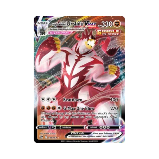 포켓몬 TCG 일격 우라오스 VMAX HRV 배틀 스타일즈 (영문판)