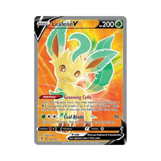포켓몬 TCG 리피아 V RU 이볼빙 스카이즈 (영문판)