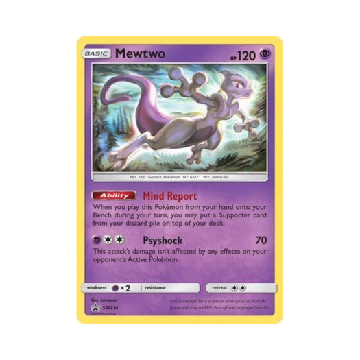 포켓몬 TCG 뮤츠 P 썬 & 문 프로모카드 (영문판)