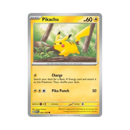 포켓몬 TCG 피카츄 C 스칼렛 & 바이올렛 151 (영문판) 카드 이미지