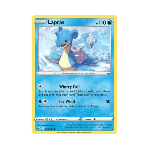 포켓몬 TCG 라프라스 C 칠링 레인 (영문판)