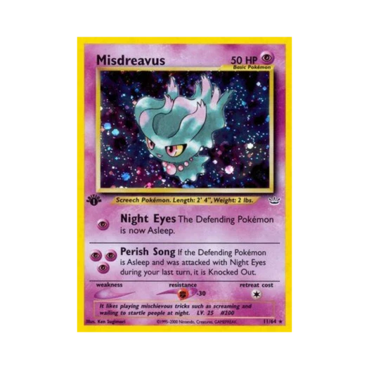 포켓몬 TCG 무우마 RH 네오 레버레이션 (영문판)